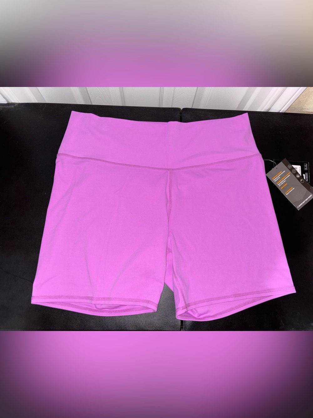Purple Fleur 6” Super Soft Bike Shorts